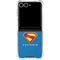 Superman 2025 Classic Superman Shield Emblem Galaxy Z Flip7 Clear Case