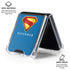 Superman 2025 Classic Superman Shield Emblem Galaxy Z Flip7 Clear Case