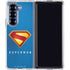Superman 2025 Classic Superman Shield Emblem Galaxy Z Fold7 Clear Case