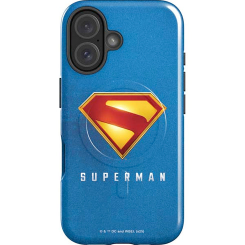 Superman 2025 Classic Superman Shield Emblem iPhone 16 Magsafe Impact Case
