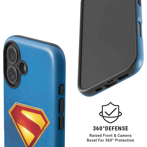 Superman 2025 Classic Superman Shield Emblem iPhone 16 Plus Magsafe Impact Case