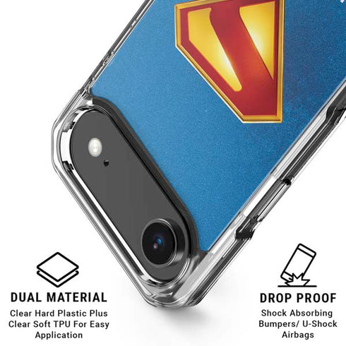 Superman 2025 Classic Superman Shield Emblem iPhone 17 Air Clear Case