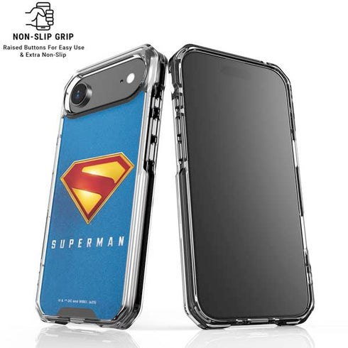 Superman 2025 Classic Superman Shield Emblem iPhone 17 Air Clear Case