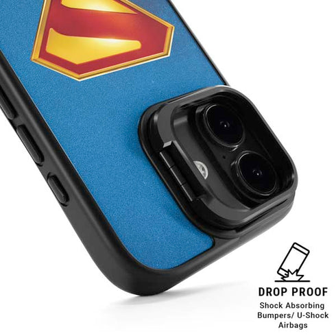 Superman 2025 Classic Superman Shield Emblem iPhone 17 Kickstand Case