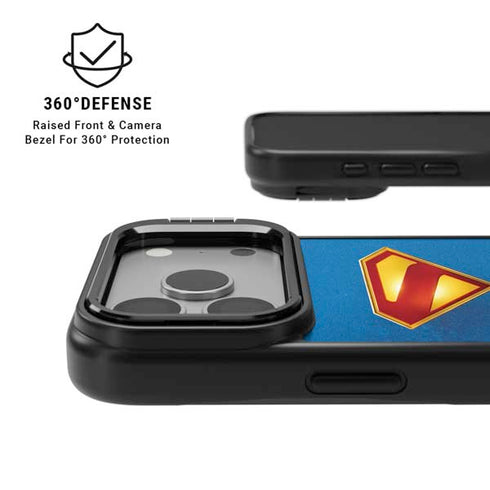 Superman 2025 Classic Superman Shield Emblem iPhone 17 Pro Max Kickstand Case