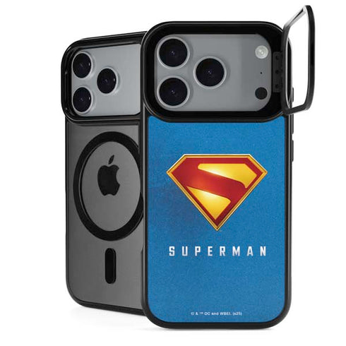 Superman 2025 Classic Superman Shield Emblem iPhone 18 Pro Kickstand Case
