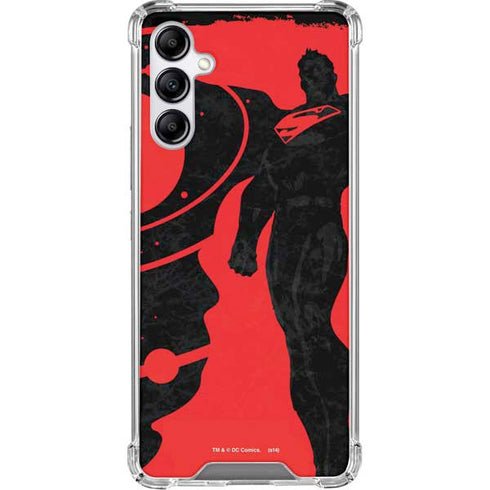 DC Comics Superman Silhouette Flying Gabb Phone 4 Clear Case