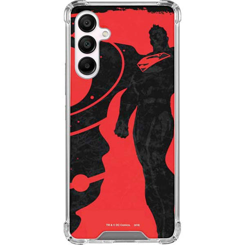 DC Comics Superman Silhouette Flying Galaxy A16 5G Clear Case