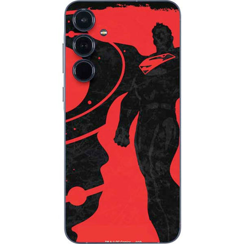DC Comics Superman Silhouette Flying Galaxy A55 5G Skin
