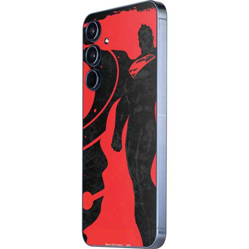 DC Comics Superman Silhouette Flying Galaxy A55 5G Skin