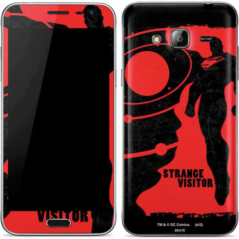 DC Comics Superman Silhouette Flying Galaxy J3 Skin