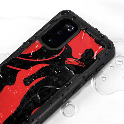 DC Comics Superman Silhouette Flying Galaxy S20 Waterproof Case
