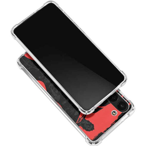 DC Comics Superman Silhouette Flying Galaxy S24 FE Clear Case