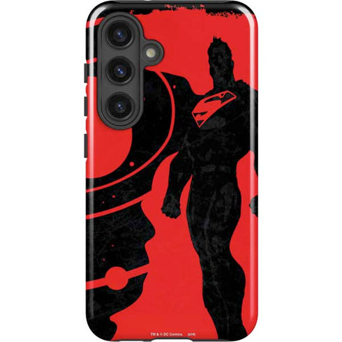 DC Comics Superman Silhouette Flying Galaxy S25 Impact Case