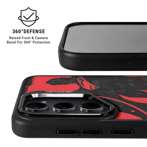 DC Comics Superman Silhouette Flying Galaxy S25 Kickstand Case