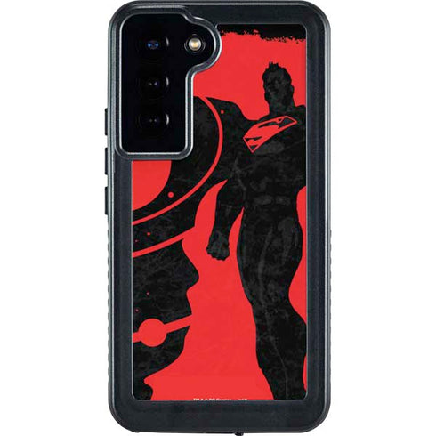 DC Comics Superman Silhouette Flying Galaxy S24 Plus Waterproof Case