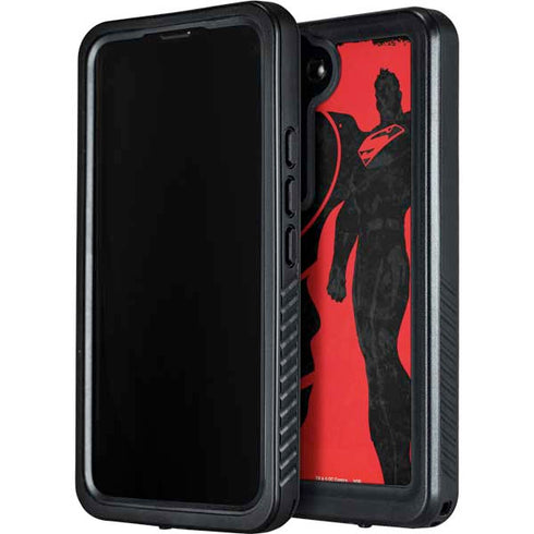 DC Comics Superman Silhouette Flying Galaxy S24 Plus Waterproof Case