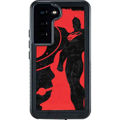 DC Comics Superman Silhouette Flying Galaxy S24 Waterproof Case