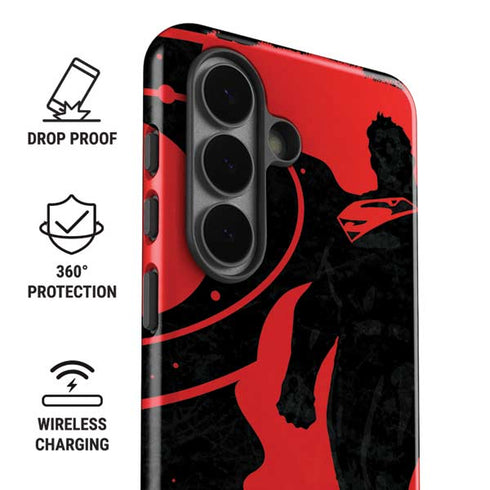 DC Comics Superman Silhouette Flying Galaxy S26 Impact Case