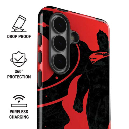 DC Comics Superman Silhouette Flying Galaxy S26 Plus Impact Case