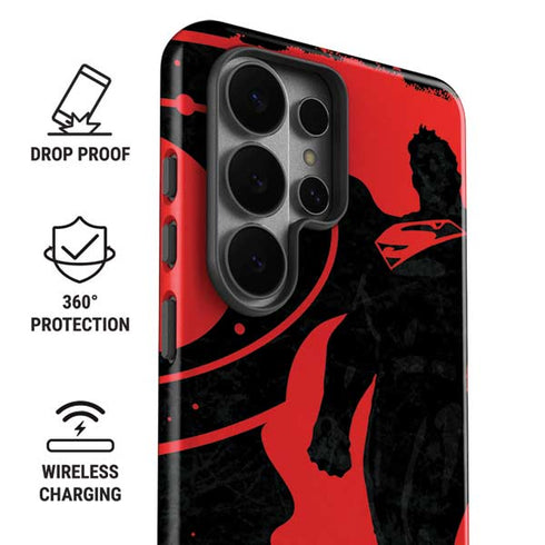 DC Comics Superman Silhouette Flying Galaxy S26 Ultra Impact Case