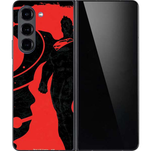 DC Comics Superman Silhouette Flying Galaxy Z Fold5 5G Skin