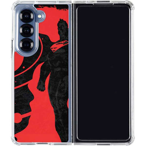 DC Comics Superman Silhouette Flying Galaxy Z Fold6 Clear Case