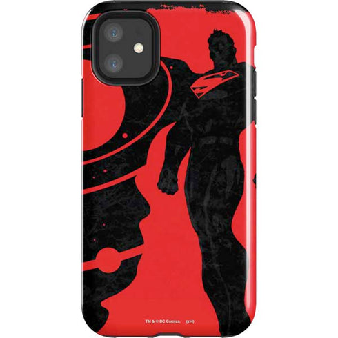 DC Comics Superman Silhouette Flying iPhone 11 Impact Case