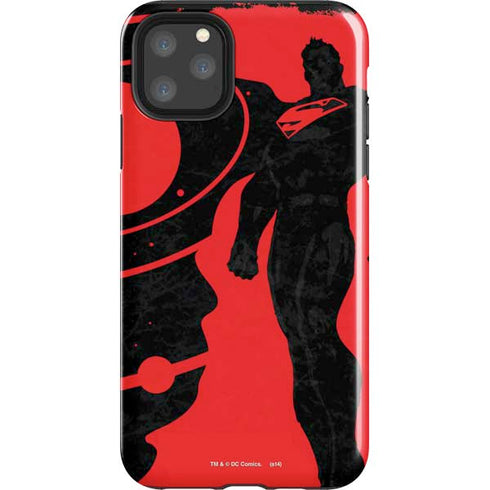 DC Comics Superman Silhouette Flying iPhone 11 Pro Max Impact Case