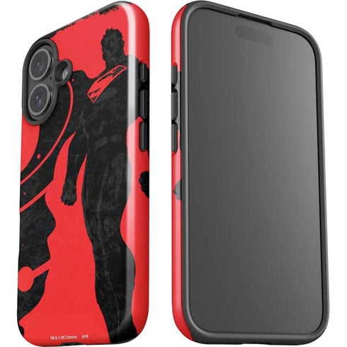 DC Comics Superman Silhouette Flying iPhone 16 Impact Case