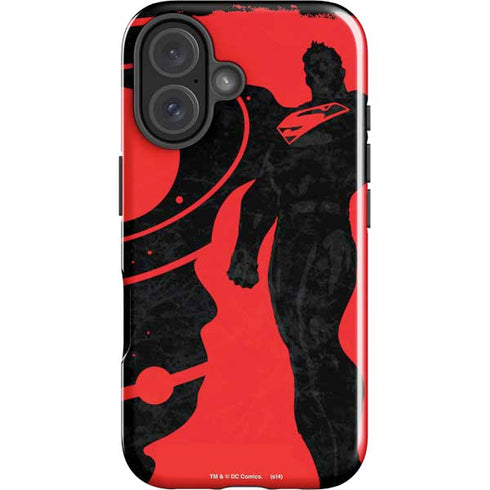 DC Comics Superman Silhouette Flying iPhone 16 Plus Impact Case