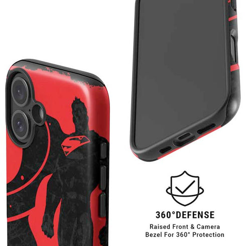DC Comics Superman Silhouette Flying iPhone 16 Plus Magsafe Impact Case