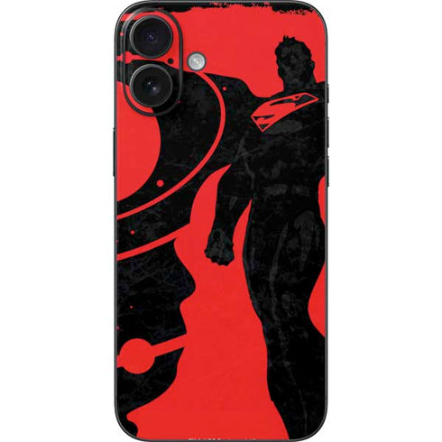 DC Comics Superman Silhouette Flying iPhone 16 Plus Skin