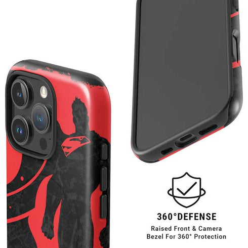 DC Comics Superman Silhouette Flying iPhone 16 Pro Magsafe Impact Case