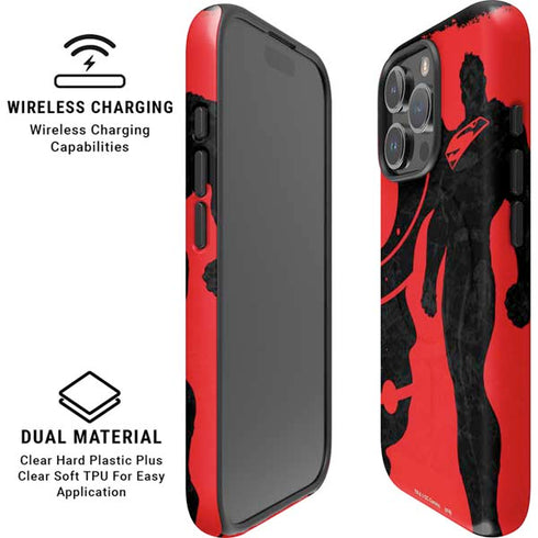 DC Comics Superman Silhouette Flying iPhone 16 Pro Magsafe Impact Case