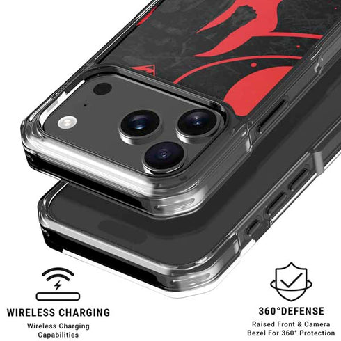 DC Comics Superman Silhouette Flying iPhone 18 Pro Clear Case