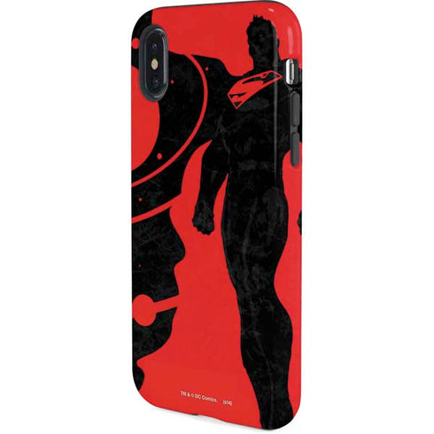 DC Comics Superman Silhouette Flying iPhone X Pro Case