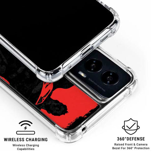 DC Comics Superman Silhouette Flying Moto G Power 5G (2024) Clear Case