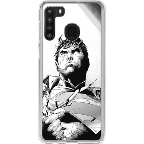 DC Comics Superman Unchained #1 SD Comic Con Variant Cover New 52 Art by Jim Lee Galaxy A21 Clear Case