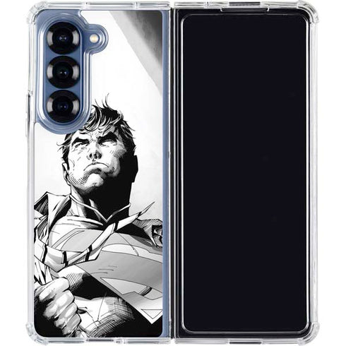 DC Comics Superman Unchained #1 SD Comic Con Variant Cover New 52 Art by Jim Lee Galaxy Z Fold6 Clear Case