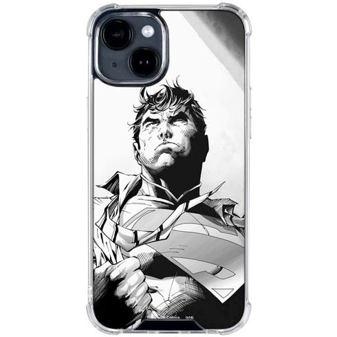 DC Comics Superman Unchained #1 SD Comic Con Variant Cover New 52 Art by Jim Lee iPhone 15 Clear Case