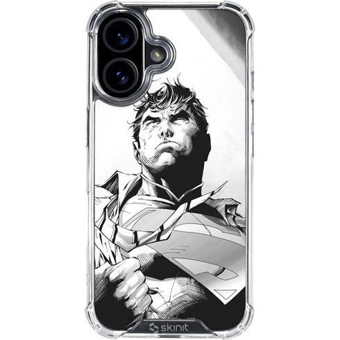 DC Comics Superman Unchained #1 SD Comic Con Variant Cover New 52 Art by Jim Lee iPhone 16 Plus Clear Case