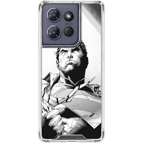 DC Comics Superman Unchained #1 SD Comic Con Variant Cover New 52 Art by Jim Lee Moto G Play 5G (2025) Clear Case