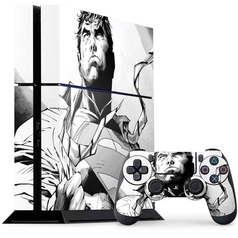 DC Comics Superman Unchained #1 SD Comic Con Variant Cover New 52 Art by Jim Lee PS4 Console and Controller Bundle Skin