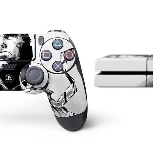 DC Comics Superman Unchained #1 SD Comic Con Variant Cover New 52 Art by Jim Lee PS4 Console and Controller Bundle Skin