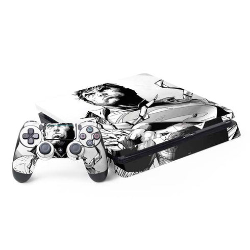 DC Comics Superman Unchained #1 SD Comic Con Variant Cover New 52 Art by Jim Lee PS4 Slim Bundle Skin