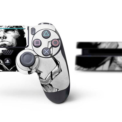 DC Comics Superman Unchained #1 SD Comic Con Variant Cover New 52 Art by Jim Lee PS4 Slim Bundle Skin