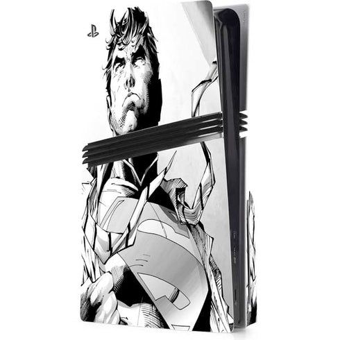 DC Comics Superman Unchained #1 SD Comic Con Variant Cover New 52 Art by Jim Lee PS5 Pro Disk Console Skin