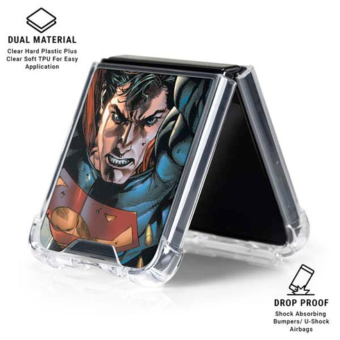 DC Comics Superman Adventures of Superman #3 Art by Stephen Segovia Galaxy Z Flip6 Clear Case