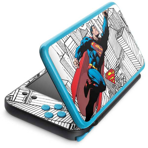 DC Comics Superman Super Speed Flying Over City Nintendo Skins